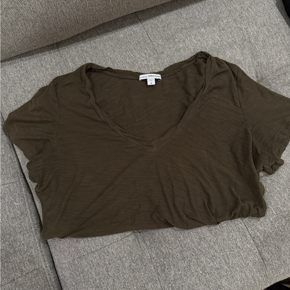 James Perse Women’s V-Neck T Shirt Size 4 - Picture 2 of 4